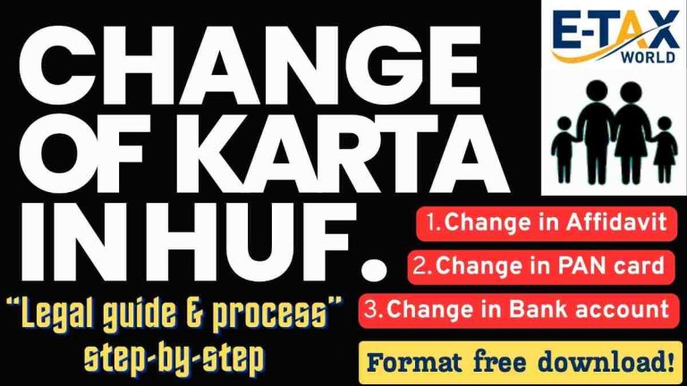 Change of Karta in HUF