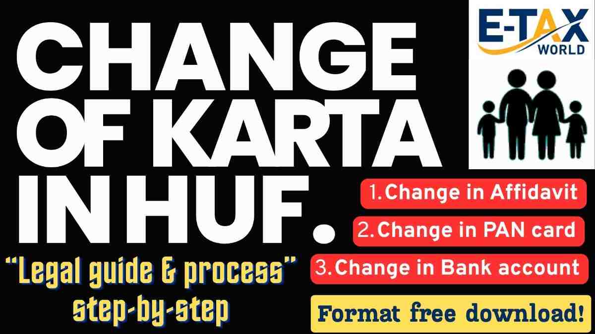 Change of Karta in HUF